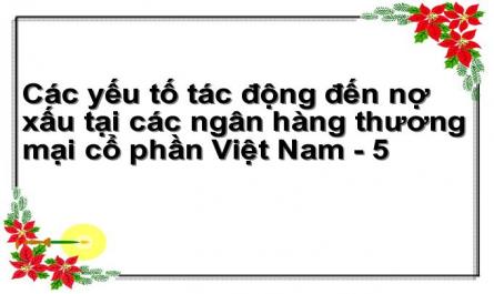 Mối Quan Hệ Của Các Yếu Tố Vĩ Mô Và Vi Mô Tác Với Nợ Xấu Tại Nhtmcp Việt Nam
