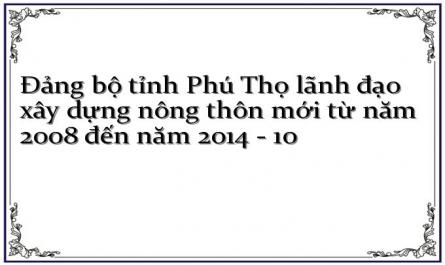 Đảng bộ tỉnh Phú Thọ lãnh đạo xây dựng nông thôn mới từ năm 2008 đến năm 2014 - 10