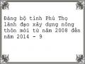 Đảng bộ tỉnh Phú Thọ lãnh đạo xây dựng nông thôn mới từ năm 2008 đến năm 2014 - 9