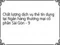 Thang Đo Chất Lượng Dịch Vụ Thẻ Tín Dụng Tại Ngân Hàng Thương Mại Cổ Phần Sài Gòn