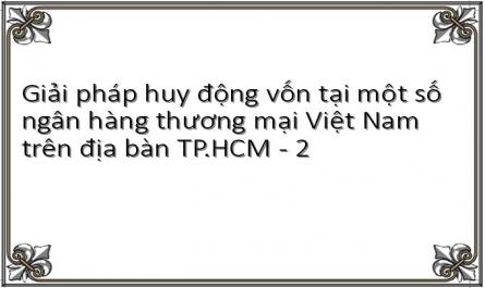 Giải pháp huy động vốn tại một số ngân hàng thương mại Việt Nam trên địa bàn TP.HCM - 2