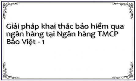 Giải pháp khai thác bảo hiểm qua ngân hàng tại Ngân hàng TMCP Bảo Việt - 1
