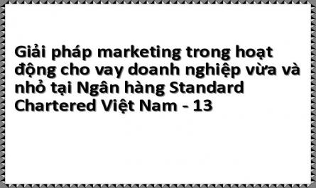Giải pháp marketing trong hoạt động cho vay doanh nghiệp vừa và nhỏ tại Ngân hàng Standard Chartered Việt Nam - 13