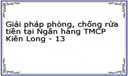 Giải pháp phòng, chống rửa tiền tại Ngân hàng TMCP Kiên Long - 13