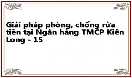Giải pháp phòng, chống rửa tiền tại Ngân hàng TMCP Kiên Long - 15