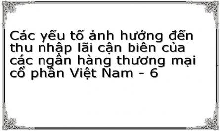 Thực Trạng Các Yếu Tố Ảnh Hưởng Đến Thu Nhập Lãi Cận Biên Của Các Ngân Hàng Tmcp Việt Nam