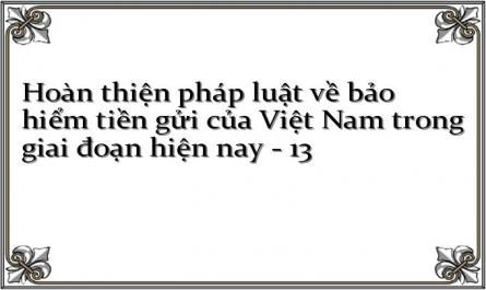 Hoàn thiện pháp luật về bảo hiểm tiền gửi của Việt Nam trong giai đoạn hiện nay - 13