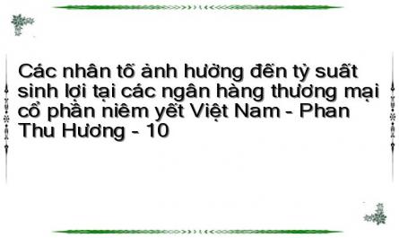 Đánh Giá Các Nhân Tố Ảnh Hưởng Đến Lợi Nhuận Các Nhtmcpny Việt Nam Theo Quá Trình Phân Tích