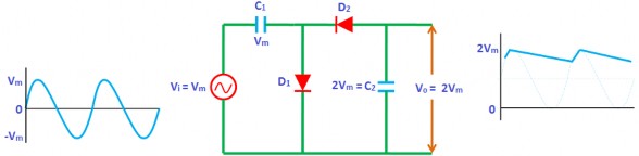 Hình 3 0 22 mach nhân 2 điện áp Mạch chỉnh lưu cầu Đây là mạch chỉnh lưu 8