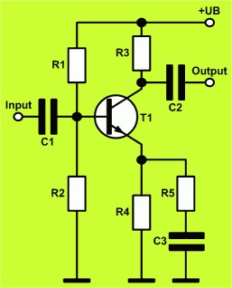 Hình 4 15 Mạch phân cực cho transistor NPN mắc kiểu E chung Mạch có độ lợi áp 5