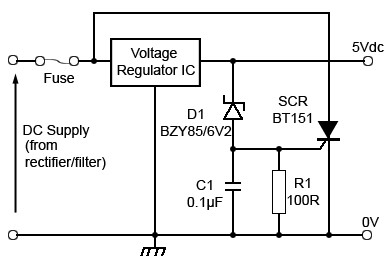 Hình 6 10 mạch bảo vệ quá áp đầu ra của nguồn 5V DC được điều chỉnh 5