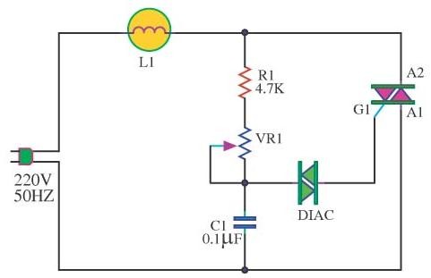 Hình 6 14 Mạch tạo xung kích cho TRIAC điều khiển đèn Hình 6 15 Mạch đèn led 9