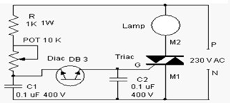 Hình 6 20 Mạch điều khiển đèn dùng tụ hạn chế hiệu ứng lash Tụ C2 dùng 5