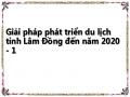Giải pháp phát triển du lịch tỉnh Lâm Đồng đến năm 2020 - 1