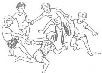 Hình 5 Mô tả trò chơi Tránh mìn Luật chơi Khi xô đẩy nhau không được buông tay 7