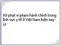 Xử phạt vi phạm hành chính trong lĩnh vực y tế ở Việt Nam hiện nay - 12