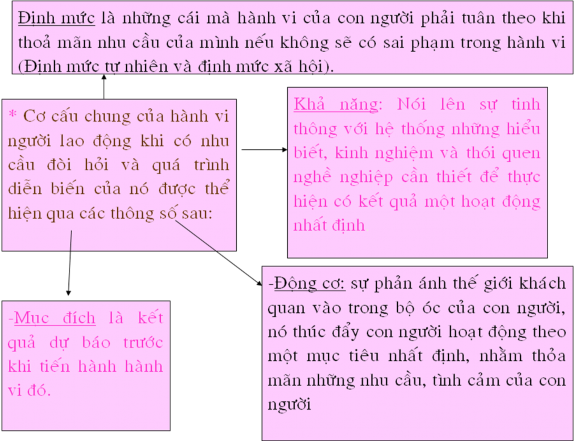 Trong nhu cầu phải chú ý thông số định mức phải giáo dục cho người lao 1