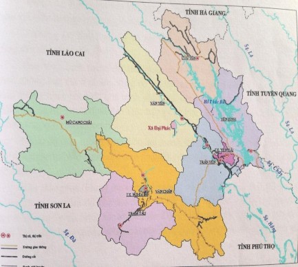 Hình 2 5 Vị trí của xã Đại Phác trong huyện Văn Yên Xã Đại Phác có nhiều 1