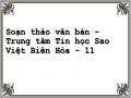 Soạn thảo văn bản - Trung tâm Tin học Sao Việt Biên Hòa - 11