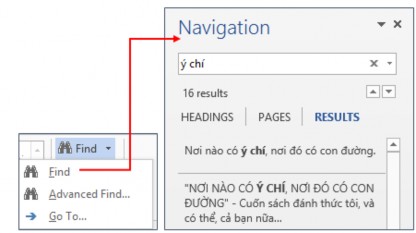 Hình 76 Thao tác tìm kiếm Các kết quả tìm được sẽ được tô vàng trong đoạn 15