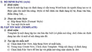  Chọn đoạn tài liệu muốn định dạng Hình 72 Dạng bullets có phân cấp  8