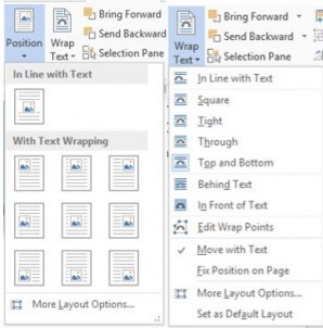Hình 126 Cách đặt hình ảnh  In Line with Text Hình và chữ cùng nằm trên một 7