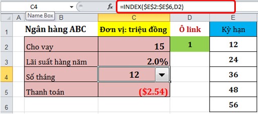 Hình 2 4 39 Khi bạn thay đổi giá trị bằng cách chọn Combo Box thì các giá trị 17