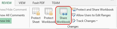 Bước 2 Trong cửa sổ Share Workbook Tab Editing Allow changes by more than one user 10