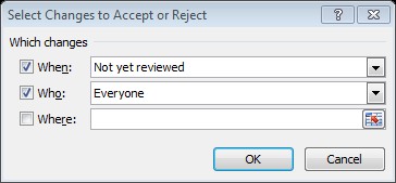 Bước 3 Trong hộp thoại Accept or Reject Changes sẽ hiển thị chi tiết các dữ 18