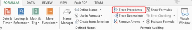  Trace Precedents Excel sẽ thêm một mũi tên vào mỗi cái precedent trực tiếp 23