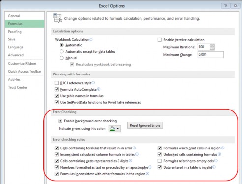  Enable Background Error Checking Check box này bật và tắt chế độ tự động của 14