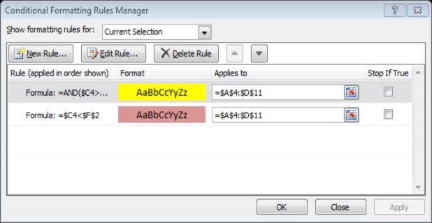 Đối tượng Tác dụng Show formatting rules for Đối tượng được sử dụng để 11