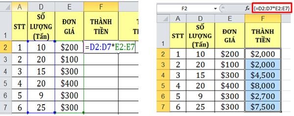  Sử dụng công thức mảng thay cho công thức đơn có một số ưu điểm như  3