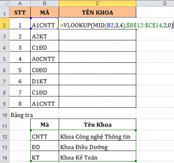 1 1 1 3 Hàm HLOOKUP Chức năng Tìm giá trị lookup value trong dòng trên cùng của bảng 1