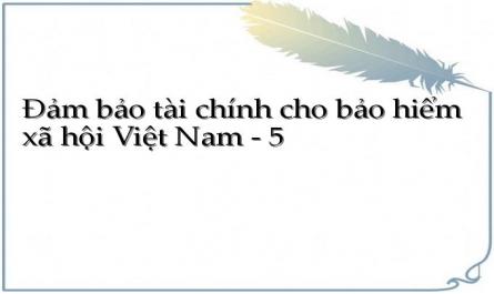 Nội Dung Đảm Bảo Tài Chính Cho Bảo Hiểm Xã Hội