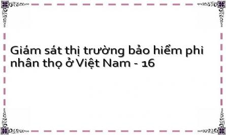 Định Hướng Giám Sát Thị Trường Bảo Hiểm Phi Nhân Thọ Việt Nam Trong Thời Gian Tới