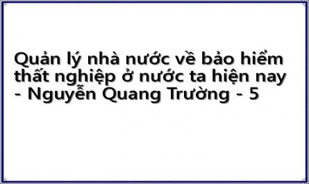 Quản lý nhà nước về bảo hiểm thất nghiệp ở nước ta hiện nay - Nguyễn Quang Trường - 5