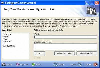 Hình 1 20 Cửa sổ làm việc của EclipseCrossword 13
