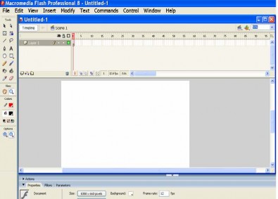 Hình 1 10 Cửa sổ làm việc của Macromedia Flash 8 1 4 5 2 Macromedia FlashPaper 2 0 3