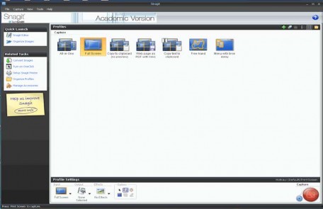 Hình 1 21 Cửa sổ làm việc của Snagit 10 Snagit là phần mềm chụp ảnh màn hình 1