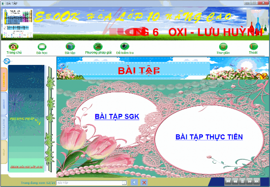 Hình 2 11 Giao diện Bài tập của E book 2 5 4 1 Phần bài tập SGK Nội dung bài tập 13