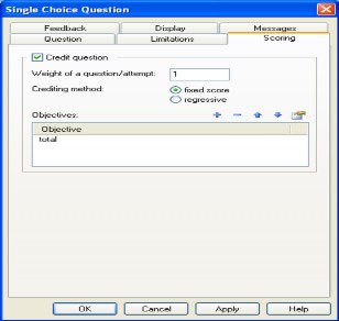 Hình 2 15 Hộp thoại Properties của Single Choice 2 Sau khi thực hiện 20 câu hỏi thì 2