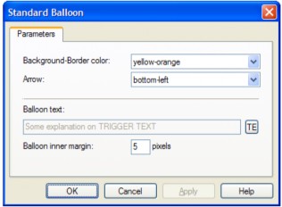 Hình 2 17 Hộp thoại Properties của Standard Balloons Các đối tượng balloon bong bóng 4