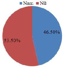 2 2 1 2 Độ tuổi Biểu đồ 2 1 Về giới tính Nguồn số liệu điều tra năm 2013 1