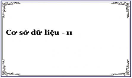 Tập Phụ Thuộc Hàm Có Vế Phải Một Thuộc Tính: