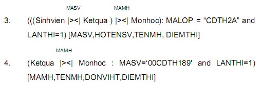BÀI TẬP 2 1 Hãy lập mô hình dữ liệu quan hệ cho các bài toán quản lý 1 1 1 2 1 11