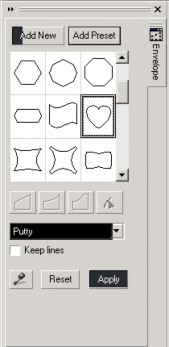Envelope Chọn đối tượng Click Effect Envelope Chọn Add Preset Chọn các 1