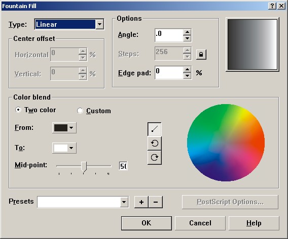 Pattern Fill Dialog Tô đối tượng với hoa văn 2 color hoa văn 2 màu Full color 13
