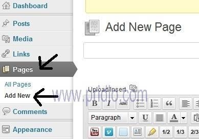 Bạn sẽ thấy Menu biên tập của page gần như không kh c gì phần Menu biên tập 6