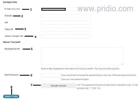 E mail email của bạn bắt buộc phải có Website của bạn Thường để url của 10